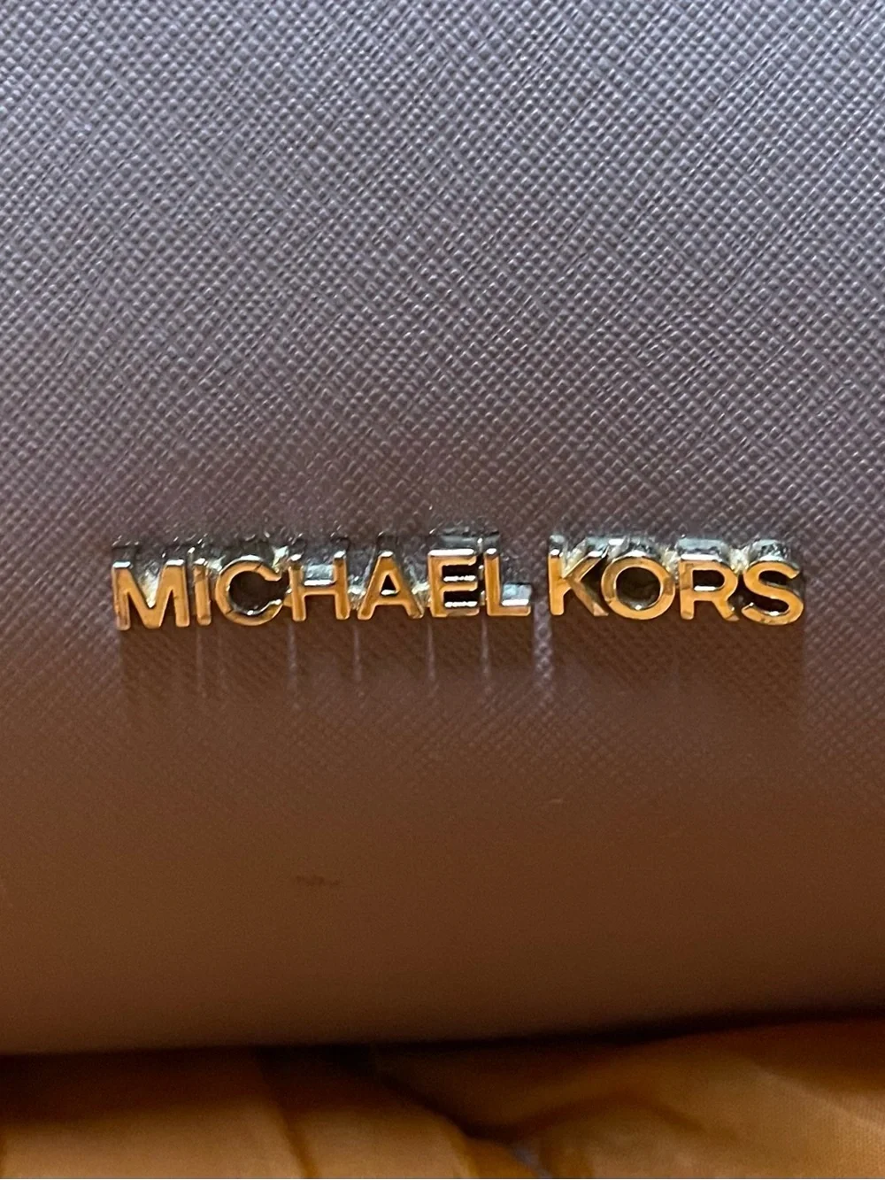 Michael Kors Blush Pink Leather Tote with Gold Hardware